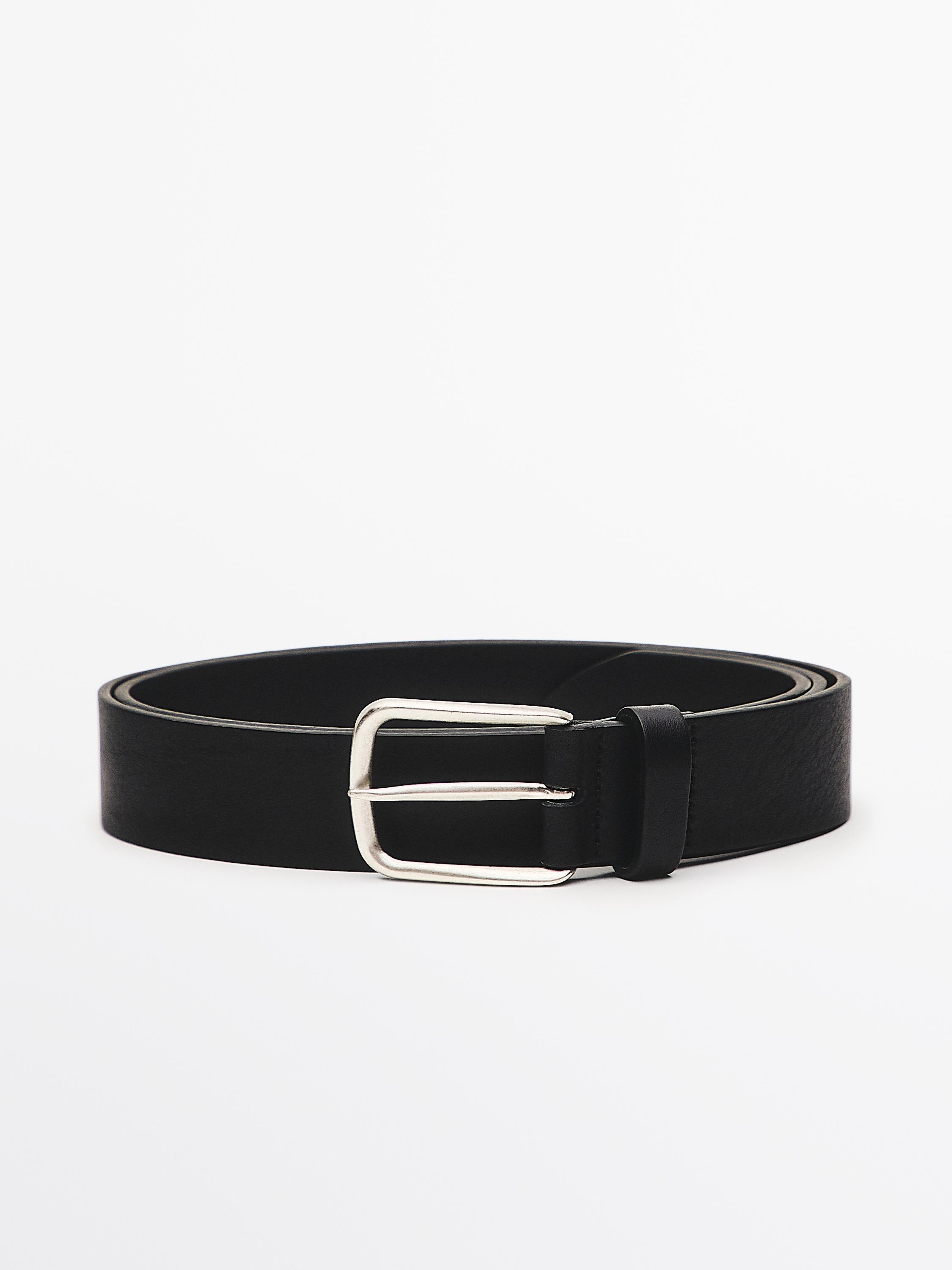 Nappa leather belt